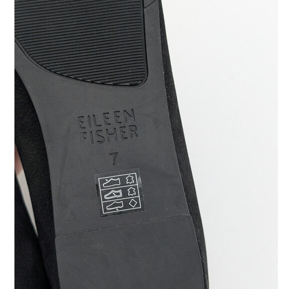 Eileen Fisher Una Hidden Wedge Ballet Flat Women's Black Size US7 - Picture 9 of 11